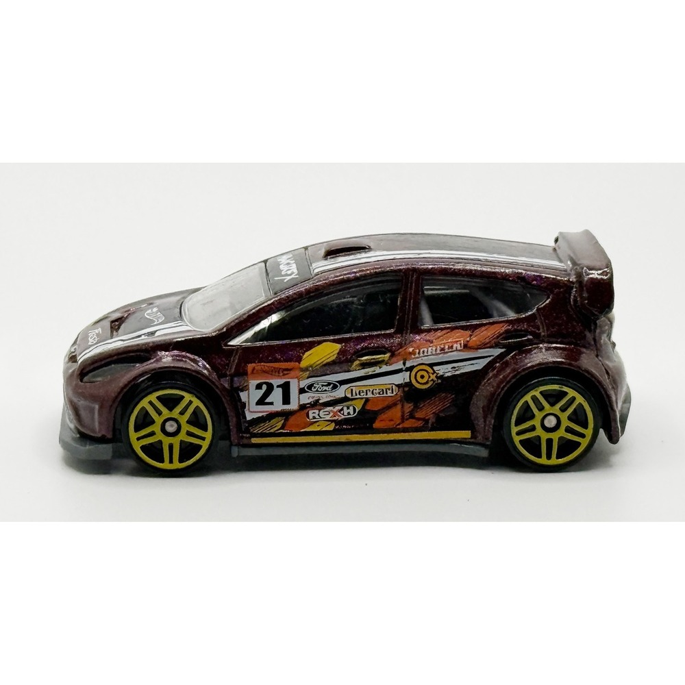 Hot Wheels '12 Ford Fiesta Dark Red HW Off-Road Road Rally‎ Malaysia Loose 2011